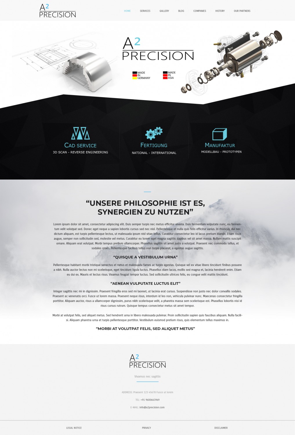 Web-Design von Senthil Kumaar V für A2PRECISION GmbH, St.-Gangolf-Str. 2, 85139 Wettstetten | Design #19268276