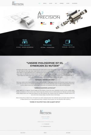 Web Design par Senthil Kumaar V pour A2PRECISION GmbH, St.-Gangolf-Str. 2, 85139 Wettstetten | Design : #19268276