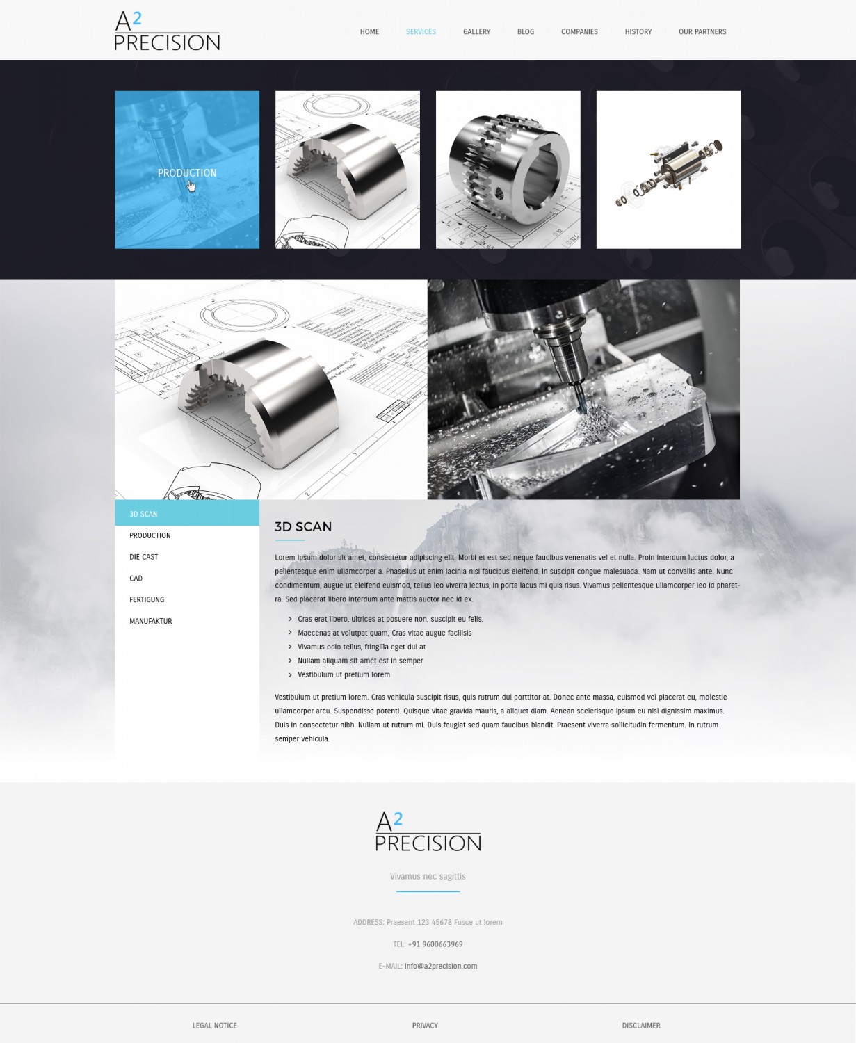 Diseño Web por Senthil Kumaar V para A2PRECISION GmbH, St.-Gangolf-Str. 2, 85139 Wettstetten | Diseño #19268277