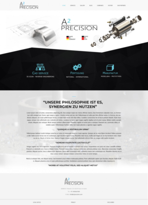 Web Design par Senthil Kumaar V pour A2PRECISION GmbH, St.-Gangolf-Str. 2, 85139 Wettstetten | Design : #19286551
