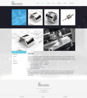 Web Design par Senthil Kumaar V pour A2PRECISION GmbH, St.-Gangolf-Str. 2, 85139 Wettstetten | Design : #19286553