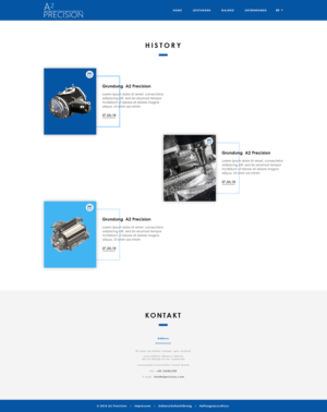 Web Design par PiXthemes pour A2PRECISION GmbH, St.-Gangolf-Str. 2, 85139 Wettstetten | Design : #19303212