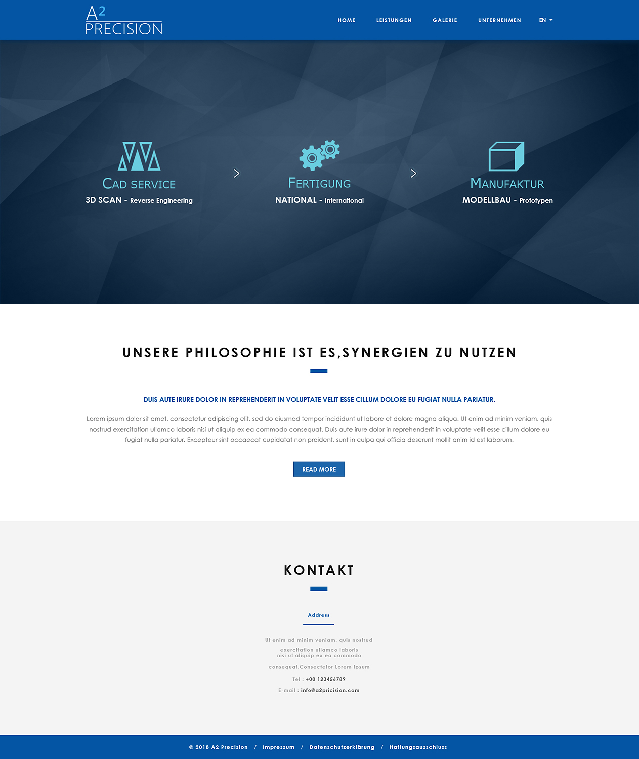 Web Design par PiXthemes pour A2PRECISION GmbH, St.-Gangolf-Str. 2, 85139 Wettstetten | Design #19303213