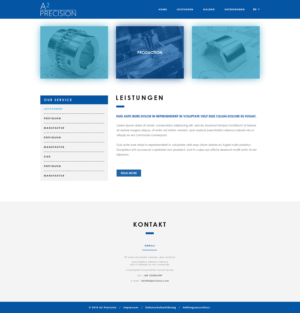 Web Design par PiXthemes pour A2PRECISION GmbH, St.-Gangolf-Str. 2, 85139 Wettstetten | Design : #19303214