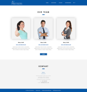 Web Design par PiXthemes pour A2PRECISION GmbH, St.-Gangolf-Str. 2, 85139 Wettstetten | Design : #19303216