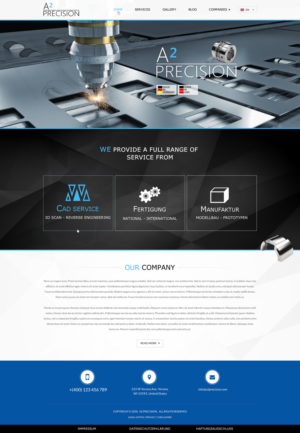 Web Design by Creative Pixxles for A2PRECISION GmbH, St.-Gangolf-Str. 2, 85139 Wettstetten | Design: #19299287