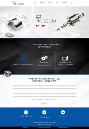 Web Design by Creative Pixxles for A2PRECISION GmbH, St.-Gangolf-Str. 2, 85139 Wettstetten | Design #19299288