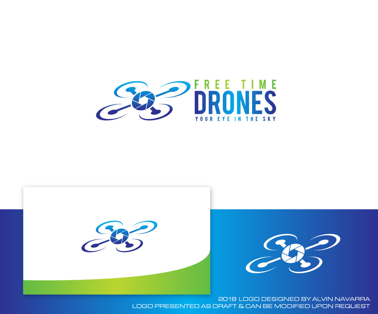 Logo Design by alvinnavarra for Free Time Drones | Design #18898137