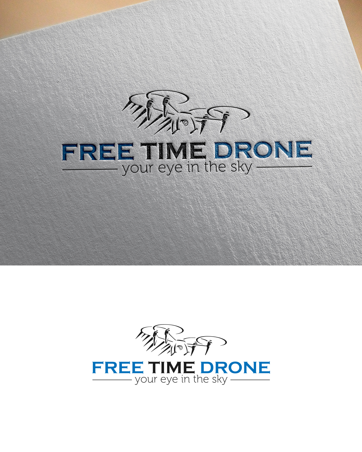 Logo Design by MagnuS Gill for Free Time Drones | Design: #18959076