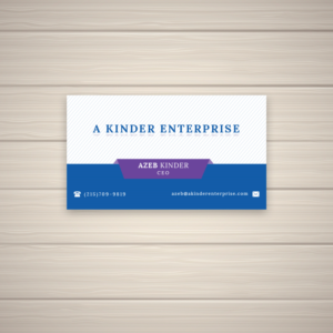 A Kinder Enterprise | Visitenkarten-Design von Bold Pixels