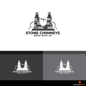 Stone Chimney ( singular) Rock with us (suggestions for tag line welcome) | Logo Design by Graphic Bricks