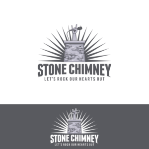Stone Chimney ( singular) Rock with us (suggestions for tag line welcome) | Logo Design by dan-D-dan