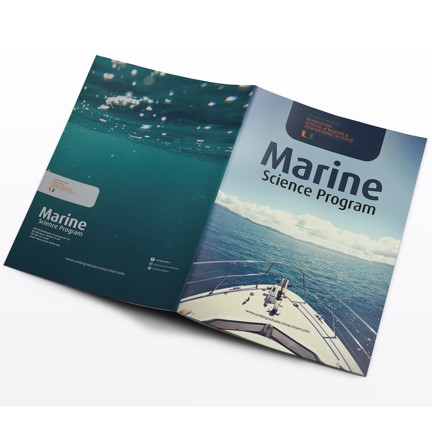 Elegant, Playful Brochure Design for University of Miami by