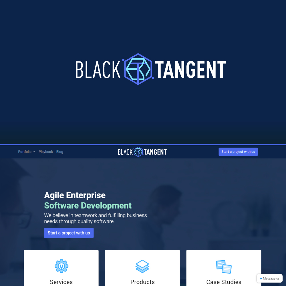 Logo Design by Sujit Banerjee for Black Tangent | Design #18885609