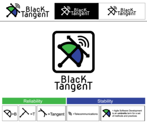Black Tangent | Logo Design by jnh