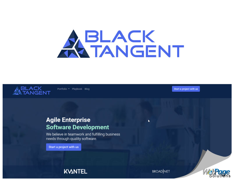 Logo Design by webpagesol for Black Tangent | Design #18977372