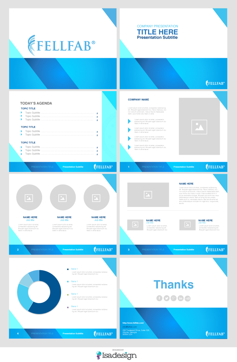 Diseño de PowerPoint por Martus para FELLFAB Limited | Diseño #2897374