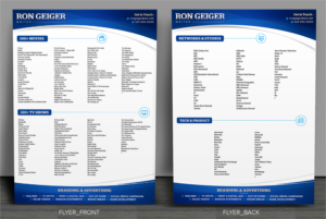 Hollywood copywriter needs to drop a lot of names. | Diseño de Flyer por SAI DESIGNS