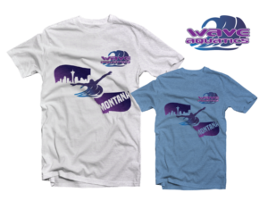 Wave Montana | T-Shirt-Design von Matea
