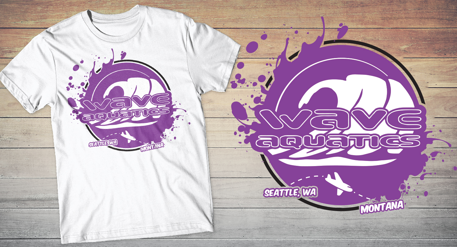 T-shirt Design by db1404 for Wave Aquatics | Design #18889724