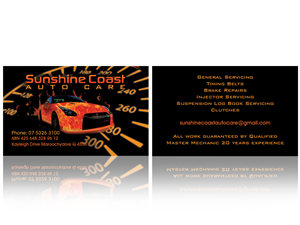 Business Card Design by Hardcore Design for Sunshine Coast Mechanical | Design: #2841127