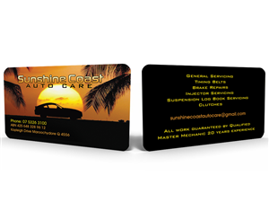 Business Card Design by Hardcore Design for Sunshine Coast Mechanical | Design: #2841130