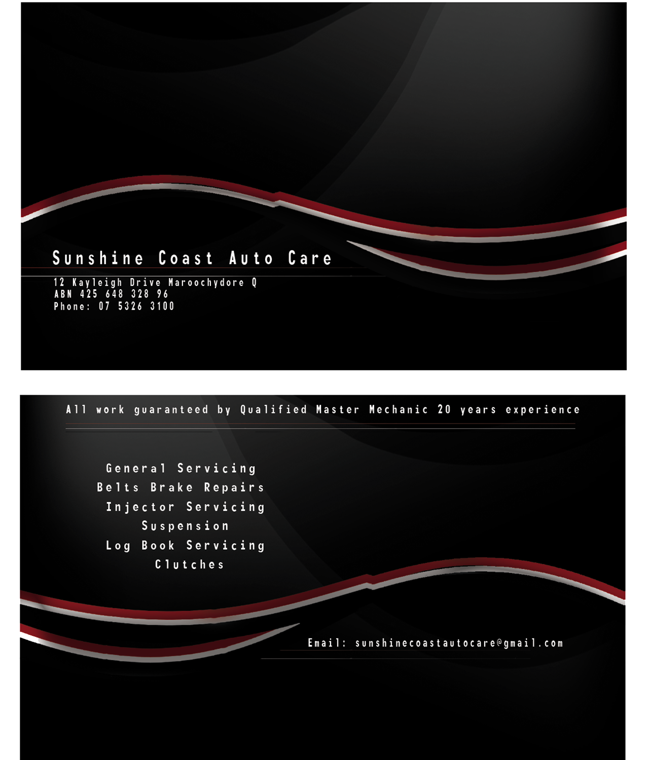 Business Card Design by JohnPaul for Sunshine Coast Mechanical | Design #2843688