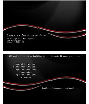Business Card Design by JohnPaul for Sunshine Coast Mechanical | Design #2843688