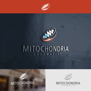 Mitochondria Pharmacist | Logo Design by Paperfox Designs