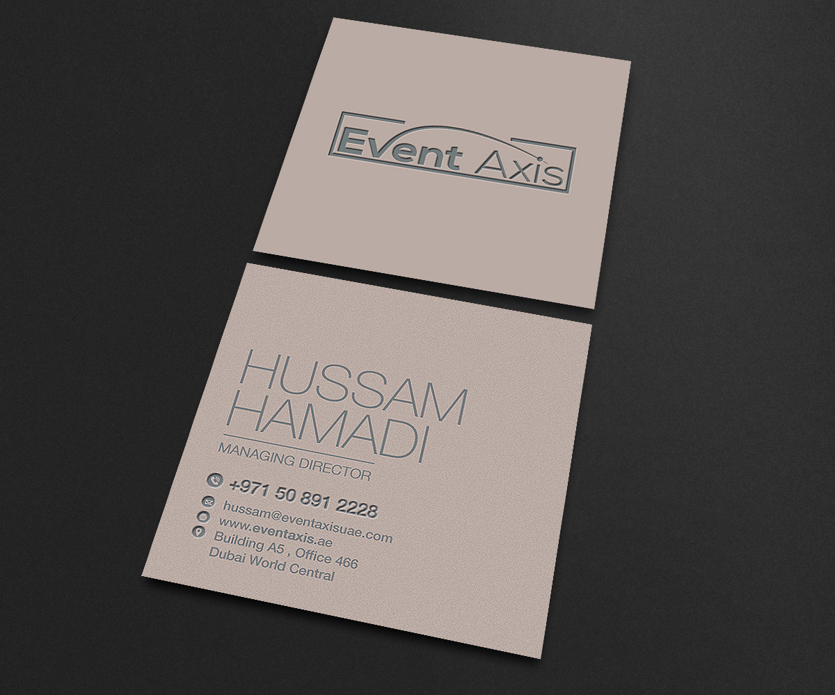 Business Card Design by Designers Hub for Event Axis | Design #18899440