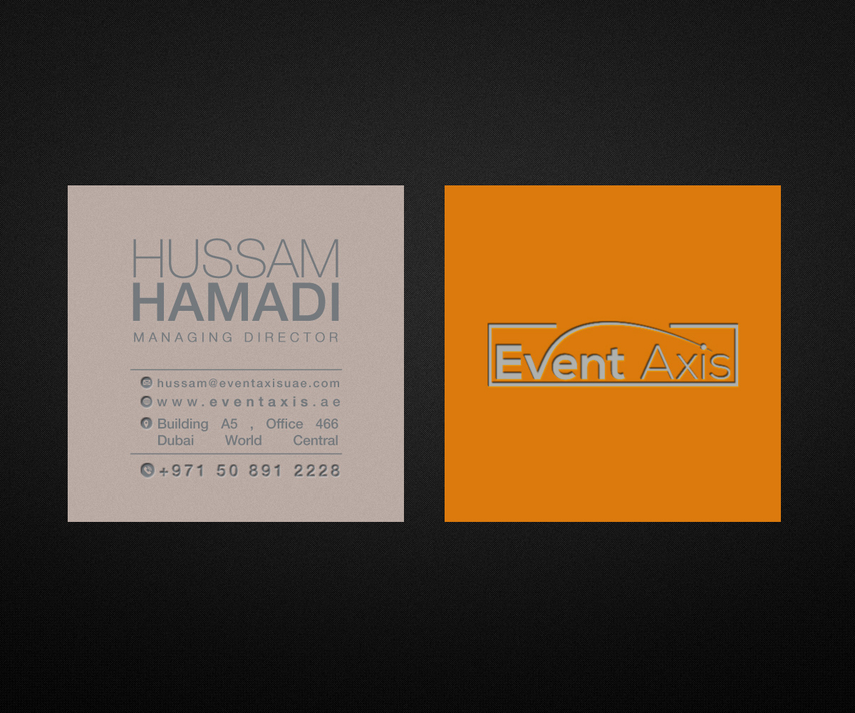 Design de Carte de Visite par Designers Hub pour Event Axis | Design : #18904420