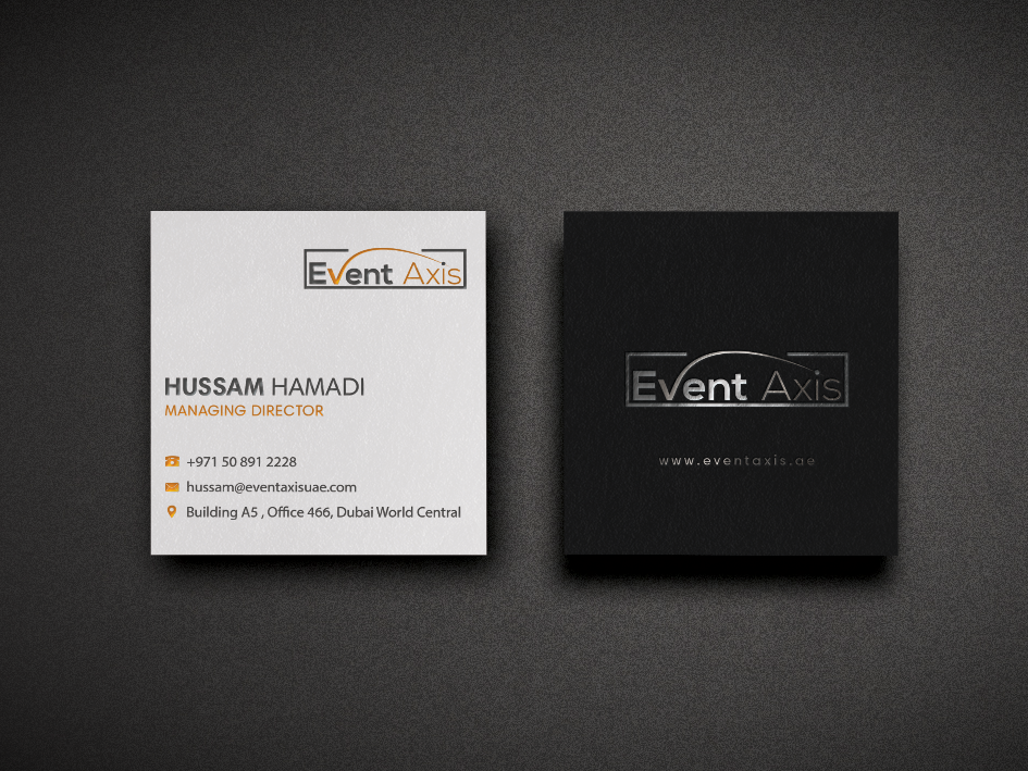 Business Card Design by Riz' for Event Axis | Design #18900793