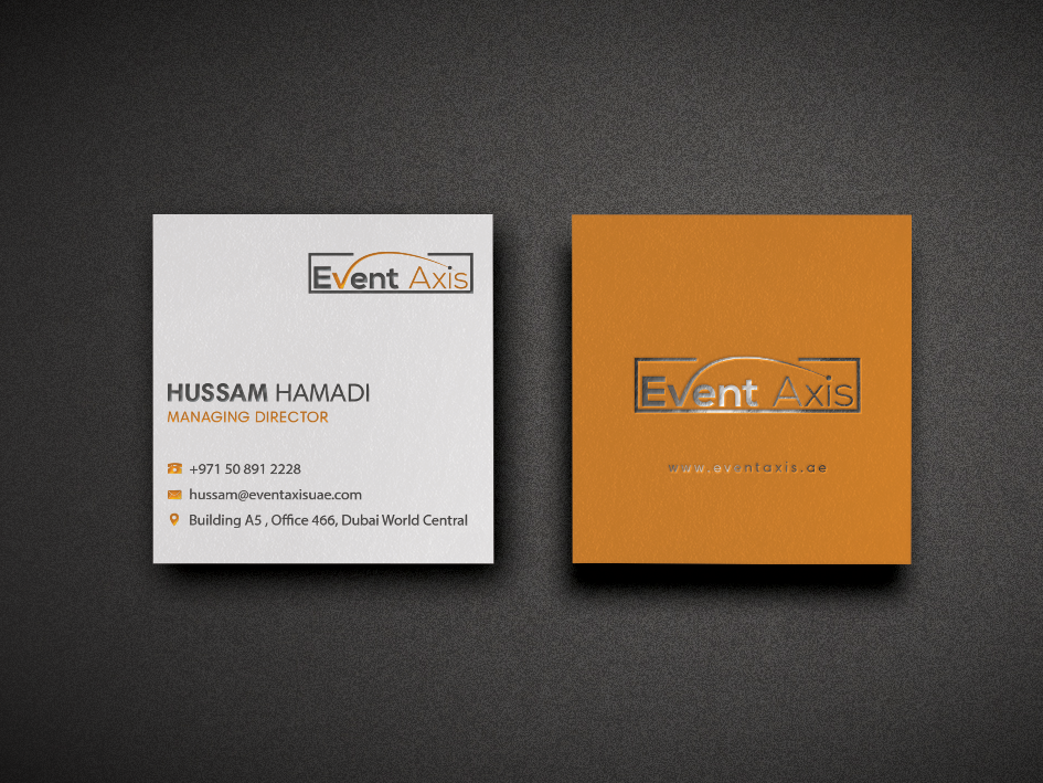 Business Card Design by Riz' for Event Axis | Design #18900794