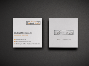Design de Carte de Visite par Riz' pour Event Axis | Design : #18900797