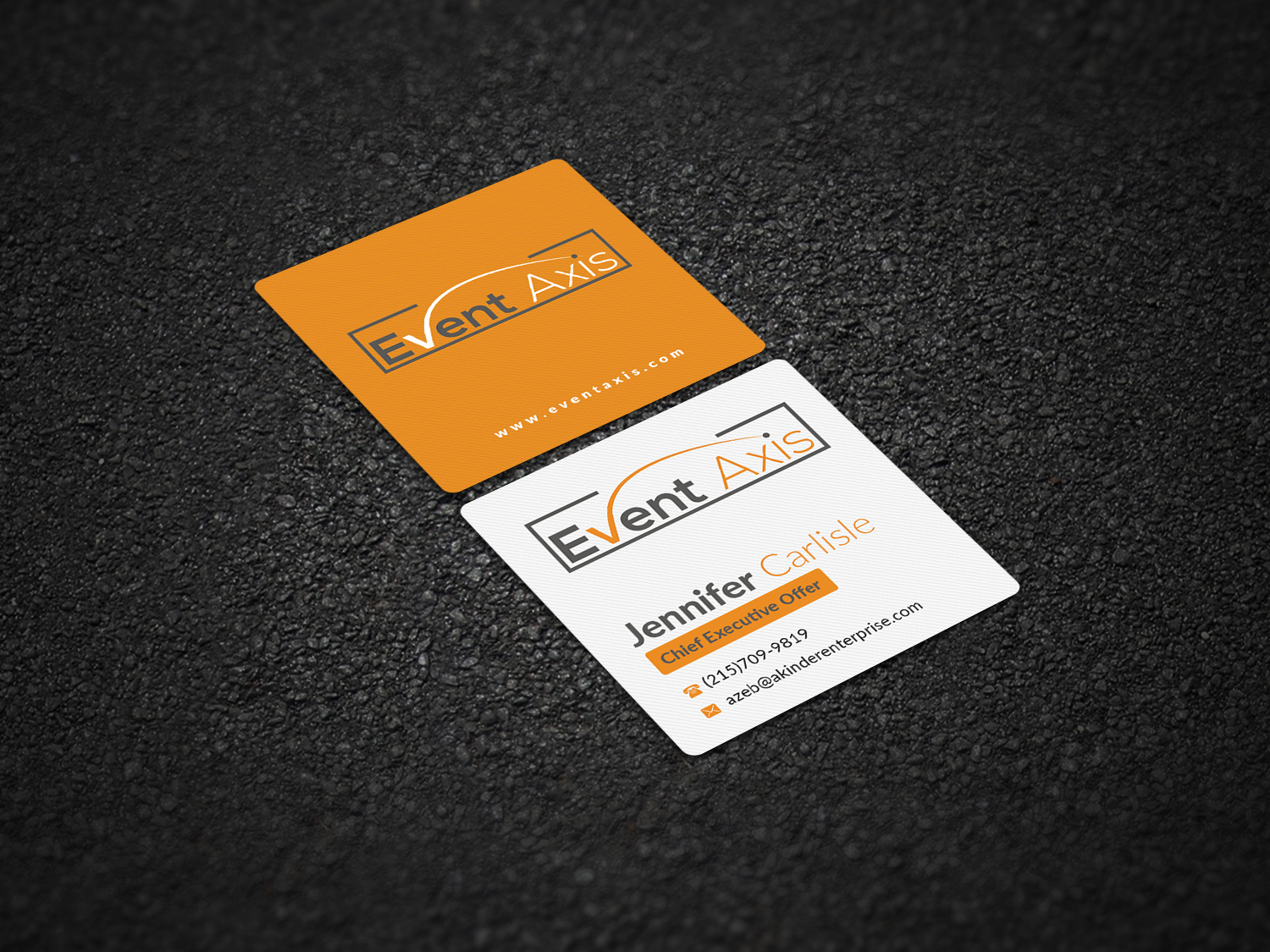 Business Card Design by Pointless Pixels India for Event Axis | Design #18898503