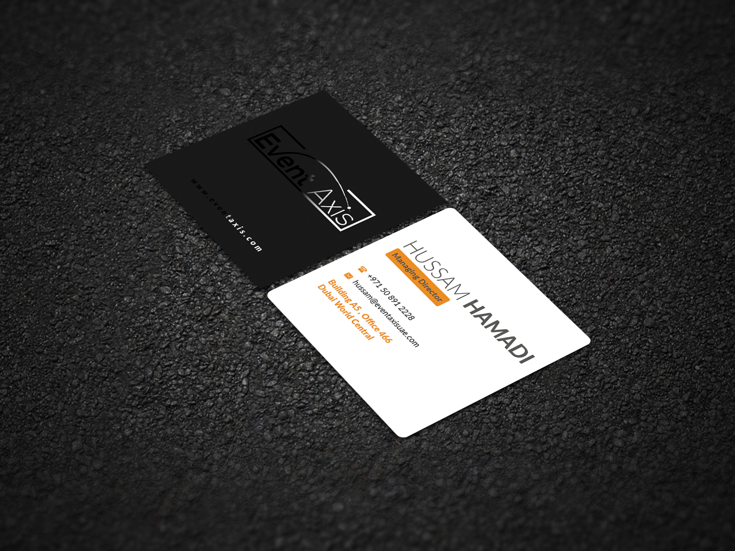 Business Card Design by Pointless Pixels India for Event Axis | Design #18898524