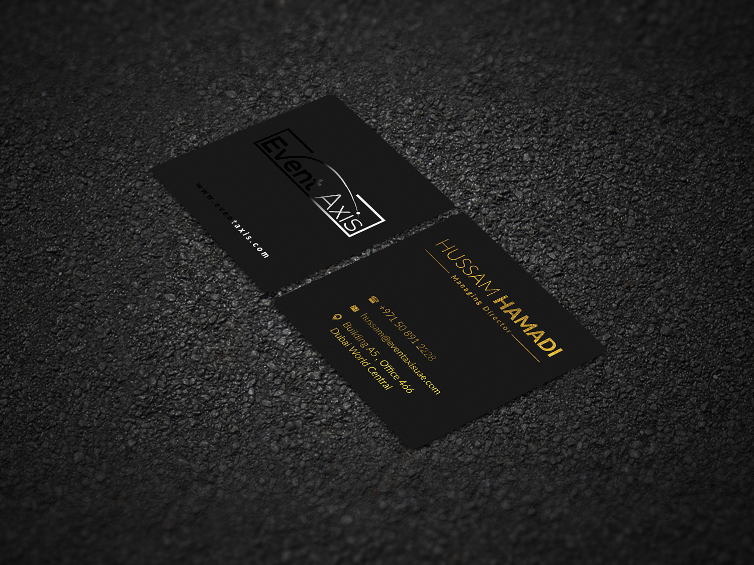 Business Card Design by Pointless Pixels India for Event Axis | Design #18898769
