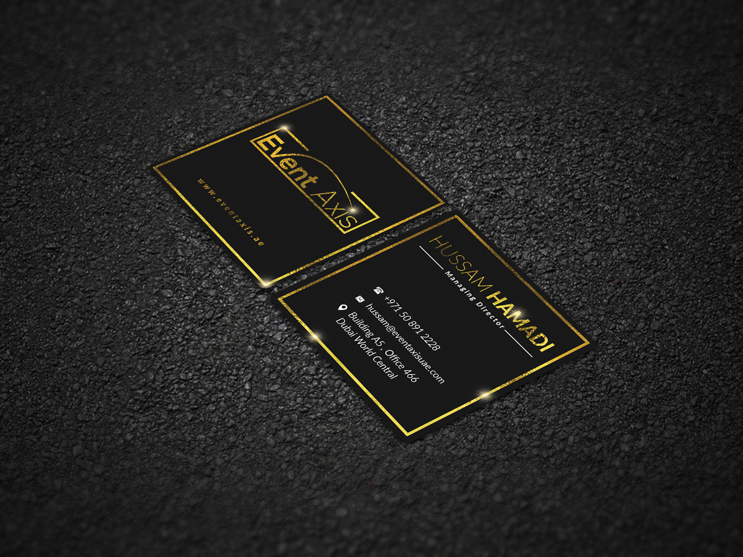 Business Card Design by Pointless Pixels India for Event Axis | Design #18898808