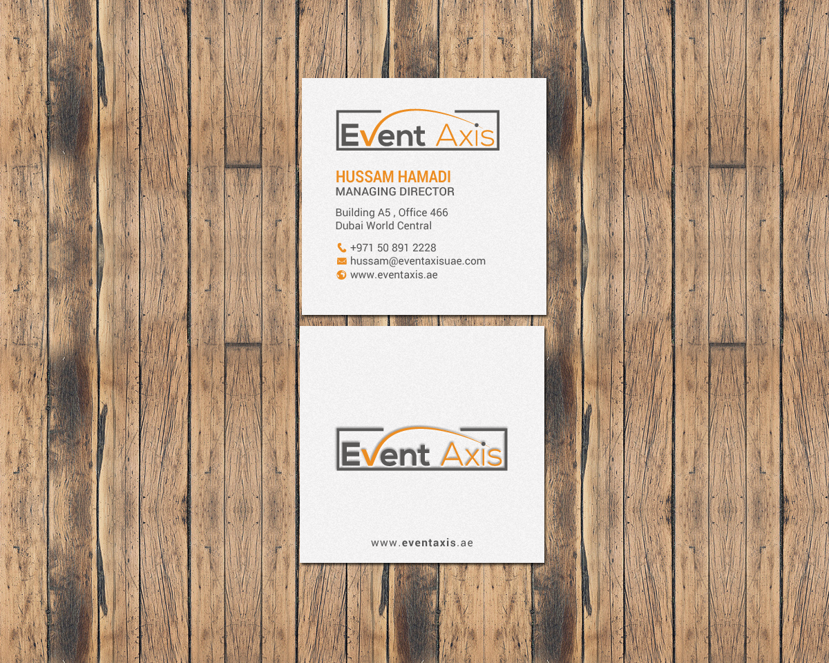 Business Card Design by chandrayaan.creative for Event Axis | Design #18904600