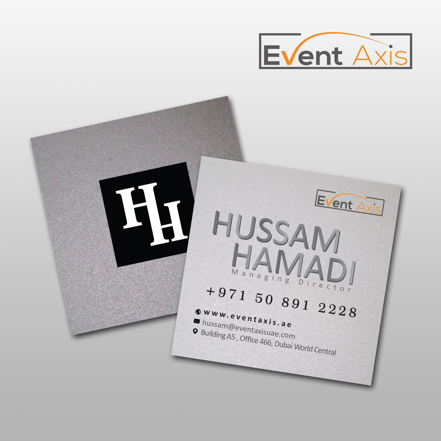 Business Card Design by Creative Jiniya for Event Axis | Design #18897690