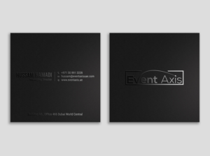 Diseño de Tarjeta de Presentación por Tripti Ranjan Gain para Event Axis | Diseño: #18899565