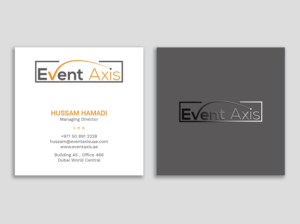 Business Card Design by Tripti Ranjan Gain for Event Axis | Design: #18899575