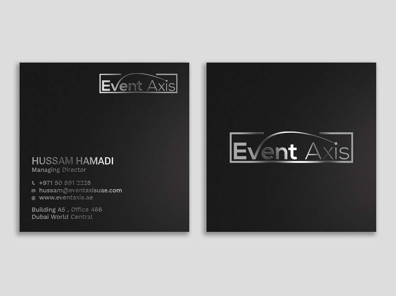 Business Card Design by Tripti Ranjan Gain for Event Axis | Design #18899576