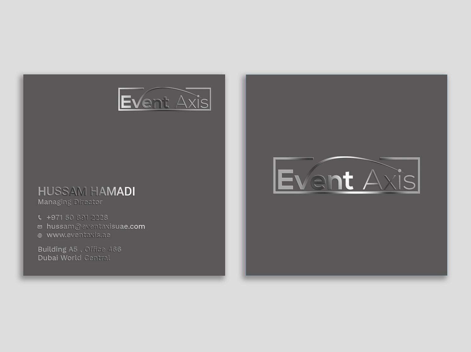 Business Card Design by Tripti Ranjan Gain for Event Axis | Design #18899577