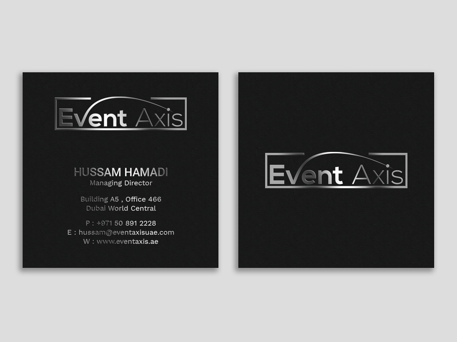 Business Card Design by Tripti Ranjan Gain for Event Axis | Design #18899588