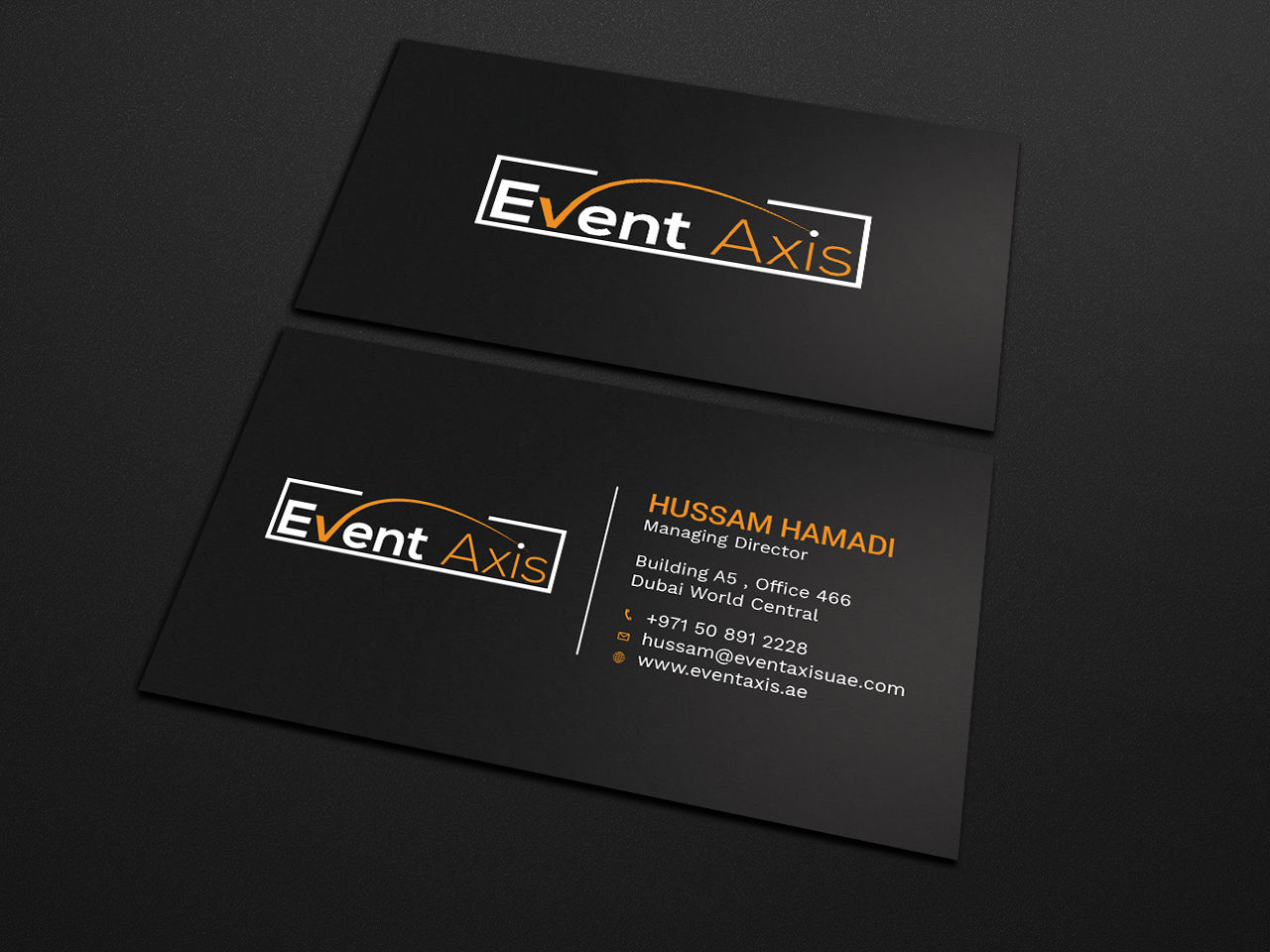 Business Card Design by Tripti Ranjan Gain for Event Axis | Design #18899589