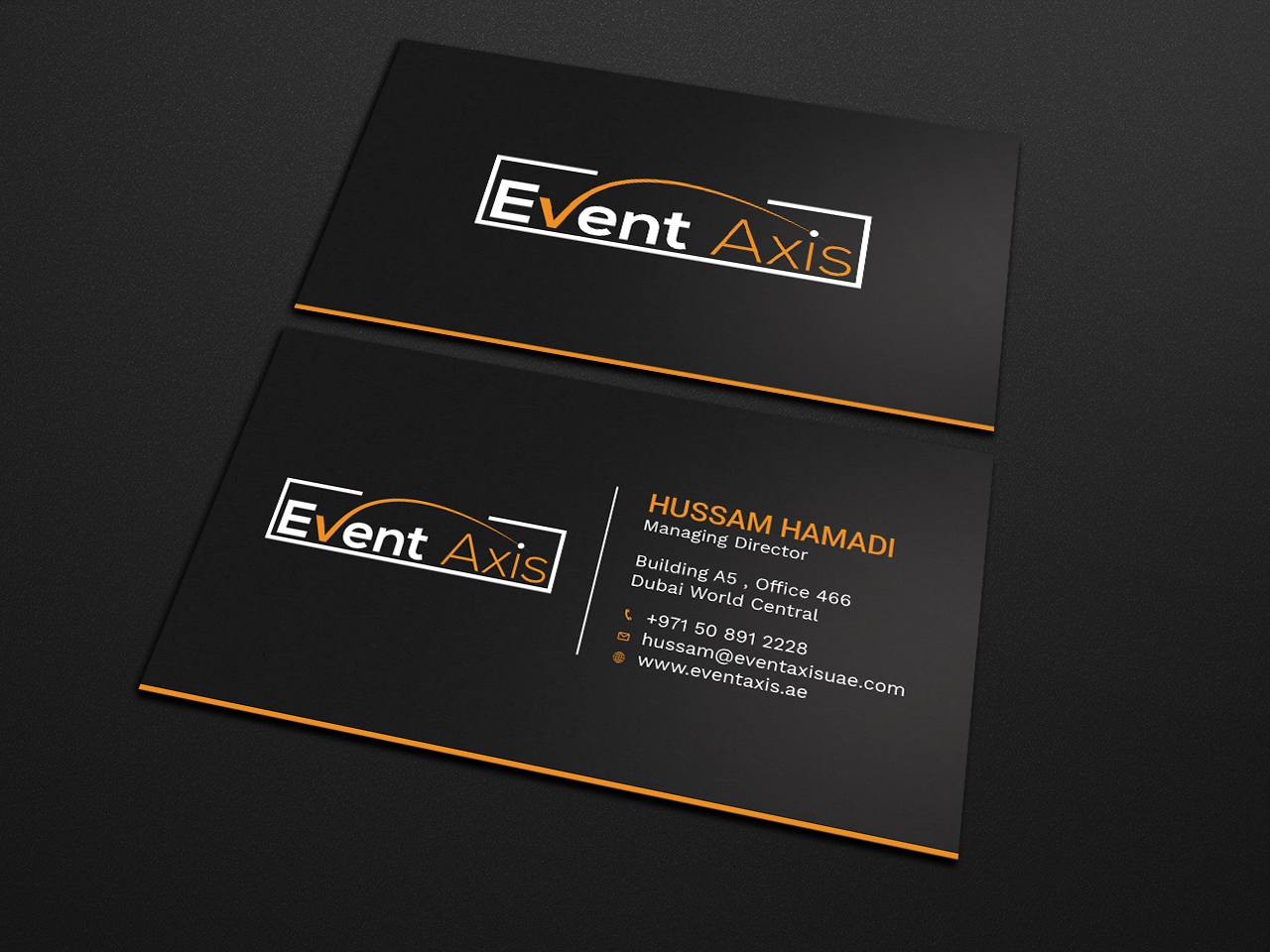 Business Card Design by Tripti Ranjan Gain for Event Axis | Design #18899591