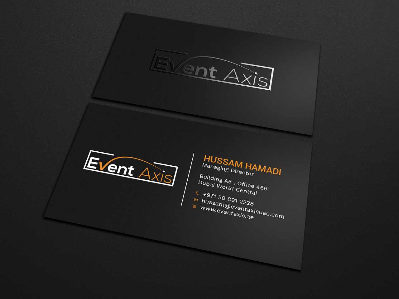 Business Card Design by Tripti Ranjan Gain for Event Axis | Design #18899593