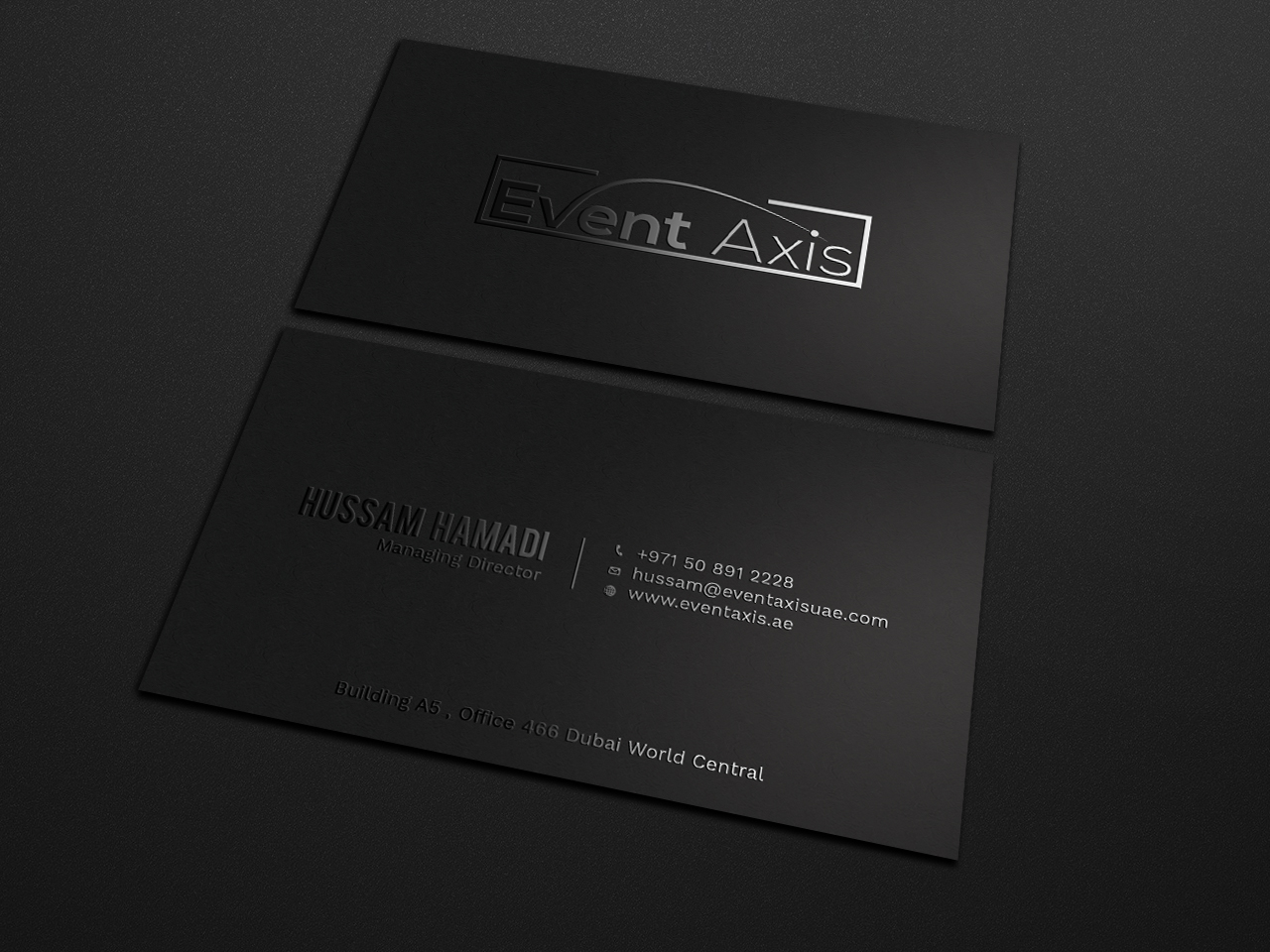 Business Card Design by Tripti Ranjan Gain for Event Axis | Design #18899595