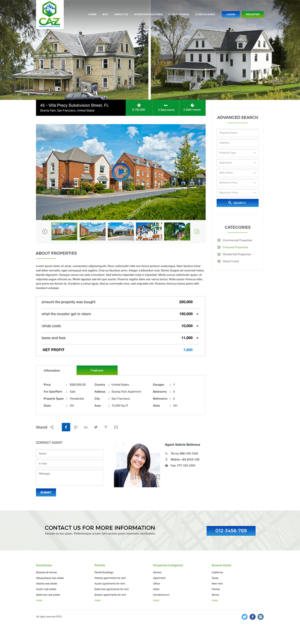 Wix Web design for a Residential redevelopment company | Web Design by Lauren